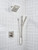 Delta Ara Angular Modern Monitor 17 Series Valve Trim with 6-Setting Integrated Diverter