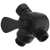 Delta Universal Showering 3-Way Shower Arm Diverter for Hand Shower in Matte Black Finish - U4929-BL-PK