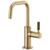 Brizo Litze Instant Hot Faucet with Square Spout & Knurled Handle in Luxe Gold Finish - 61353LF-H-GL