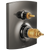 Brizo Kintsu TempAssure Thermostatic Valve with Integrated 3-Function Diverter Trim - Less Handles in Brilliance Black Onyx Finish - T75506-BNXLHP