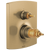 Brizo Kintsu TempAssure Thermostatic Valve with Integrated 3-Function Diverter Trim - Less Handles in Luxe Gold Finish - T75506-GLLHP