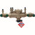 Watts 88004053 RPZ Backflow Preventer 1 Inch Bronze Tee Handle Flood Sensor