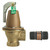 Watts 1-1/4" 174A Bronze Boiler Pressure Relief Valve, 150 psi, Discharge Line Flood Sensor Included - F276250