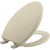 Bemis 1200E4 006 Affinity Elongated Plastic Toilet Seat in Bone with STA-TITE Seat Fastening System, EasyClean, WhisperClose, Precision Seat Fit Adjustable Hinge and Super Grip Bumpers