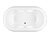 Bain Ultra Elegancia C14 Contour 6636 Oval Drop In 2-Person 46 Gallon Soaker Bathtub with 2-1/2" Deck 4 Armrests and 2 Grab Bars in Biscuit - BELLODE0N-02