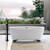 Bain Ultra Scala 6638 Oval Freestanding 2-Person 62 Gallon Soaker Bathtub with 1-1/2" Standard Deck in White - BSCMOF00N-01