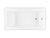 Bain Ultra Origami 6636 Rectangular Alcove Or Drop In 1-Person 62 Gallon Soaker Bathtub with 2" Deck in White - BOOLRI20N-01