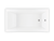 Bain Ultra Origami 6030 Rectangular Alcove Or Drop In 1-Person 46 Gallon Soaker Bathtub with 1-1/2" Standard Deck in White - BOOBRI00N-01