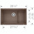 Blanco 519457 Precis Cascade Single - Cafe Brown Undermount