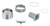 Grohe Repair Parts 49029000 Temperature Control Handle Safety Button in Grohe Chrome - 10 Pack