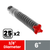 Diablo DMAPL4140-P25 3/8 in. x 4 in. x 6 in. Rebar Demon SDS-Plus 4-Cutter Full Carbide Head Hammer Drill Bit (25-Pack) - 2 Pack