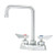 Krowne Diamond Series 4-in Center Deck Mount Faucet With 6-in Double Bend Spout, Includes Mounting Hardware - DX-301