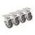 Krowne 4-in X 4-in Heavy Duty Plate Caster With 5-in Wheel (Set Of 4) - 28-120S