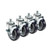 Krowne Heavy Duty 3/4-in-10 Threaded Stem Caster With 5-in Wheel (Set Of 4) - 28-147S