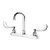 Krowne Royal Series 8-in Deck Mount Faucet With 3-1/2-in Wide Gooseneck Spout, Vandal Resistant Wristblade Handles, 0.5 GPM - 15-525L-W-E2