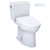 TOTO Drake 2-Piece Elongated Toilet with S7 Bidet Seat, 1.6 GPF in Cotton White