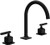Rohl Apothecary Widespread Lavatory Faucet With C-Spout in Matte Black - AP08D3LMMB