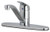 Chicago Faucets 431 Series Deck Mounted Single Handle Faucet with 8 in. Centers in Chrome - 431-ABCP