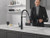 Delta Essa Essa Single-Handle Pull-Down Spring Kitchen Faucet in Matte Black - 9613-BL-DST