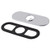 Delta Trinsic Escutcheon & Gasket Hole Bathroom in Matte Black - RP72991BL