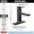 Delta Velum Single Handle Bathroom Faucet in Matte Black - 537-BLMPU-DST