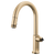 Brizo Kintsu Pull-Down Faucet With Arc Spout - Less Handle in Lumicoat Luxe Gold - 63006LF-GLLHP-L