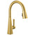 Delta Lenta Single-Handle Pull-Down Kitchen Faucet in Brushed Gold - 19802Z-GB-DST