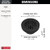 Delta Prefab Round Shower Drain in Matte Black - DT051411-BL