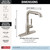 Delta Almari Almari Single Handle Pull-Out Kitchen Faucet in Stainless - 16943-SS-DST