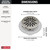 Delta Tile-In Round Shower Drain in Stainless - DT061411-SS