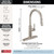 Delta Nicoli Single Handle Pull-Down Kitchen Faucet in Stainless - 19867LF-SS