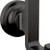 Delta Tetra Robe Hook in Matte Black - 78935-BL