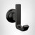 Delta Tetra Robe Hook in Matte Black - 78935-BL