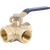 Legend Valve 101-442 Three Way Ball Valve 3/8 Inch FNPT Brass