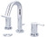 Olympia Faucets i2v 1.2 GPM Widespread Modern Style Bathroom Faucet with Pop-Up Drain in Chrome - L-7422