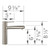 Blanco Alta Bar-Style Faucet 1.5 GPM in Satin Platinum - 443258