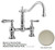 Graff G-4840-LM34-SN Canterbury Collection Bridge Style Kitchen Faucet