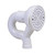 Oatey 2 in. PVC Floor Drain with Integrated P-Trap and Cleanout in White - 42724