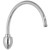 Jaclo All Brass Swivel Arc Showerarm in Polished Chrome - 8068-PCH