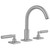 Jaclo Uptown Contempo Faucet with Square Escutcheons & Hub Base Lever Handles in Matte Black - 8881-TSQ459-MBK