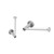 Jaclo Contempo I Toilet Paper Holder in White - 4880-TP-WH