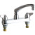 Chicago Faucets 1100-ABCP E-CAST Hot & Cold Water Sink Faucet