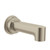 Moen Greenfield Bathroom 1/2 Inch Slip Fit Connection Non Diverter Tub Spout in Brushed Nickel - 4326BN