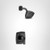 Moen Voss M CORE 2 Series 1 Handle Shower Trim Kit with Eco Performance SHowerhead in Matte Black - UT2692EPBL