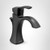 Moen Voss One Handle Single Hole Bathroom Sink Faucet with Optional Deckplate in Matte Black - 6903BL