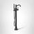Moen Belfield One Handle Freestanding Floor Mount Tub Filler with Handshower in Matte Black - 9025BL
