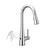 Moen Sleek Motionsense Wave Sensor Touchless One Handle High Arc Pulldown Modern Kitchen Faucet Featuring Power Clean in Chrome - 7864EWC