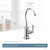 Moen Paterson Sip Industrial Cold Water Kitchen Beverage Faucet with Optional Filtration System in Chrome - S5540