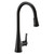 Moen Sinema One Handle High Arc Pulldown Kitchen Faucet featuring Power Boost and Reflex in Matte Black - S7235BL