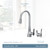 Moen Sinema One Handle High Arc Pulldown Kitchen Faucet featuring Power Boost and Reflex in Matte Black - S7235BL